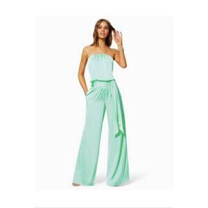 Ramy Brook Bree Strapless Jumpsuit In Summer Mint - M